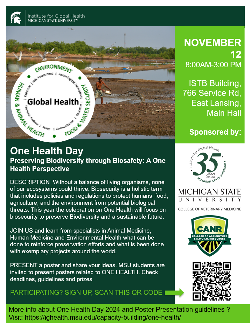 One Health Day 2024 - Preserving Biodiversity through Biosafety: A One Health Perspective