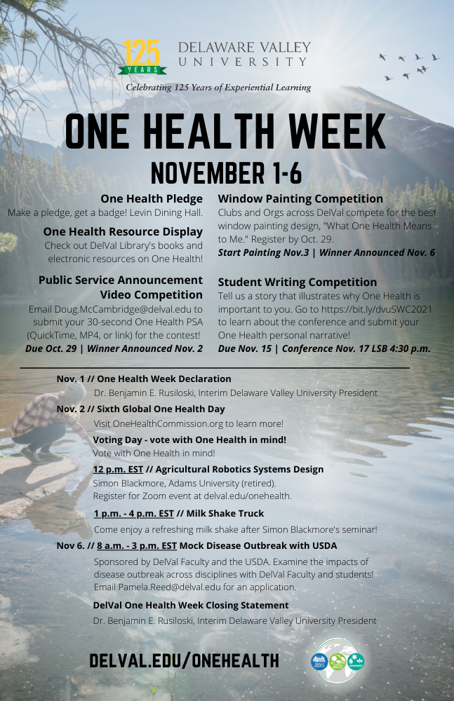 One Health Week at Delaware Valley University