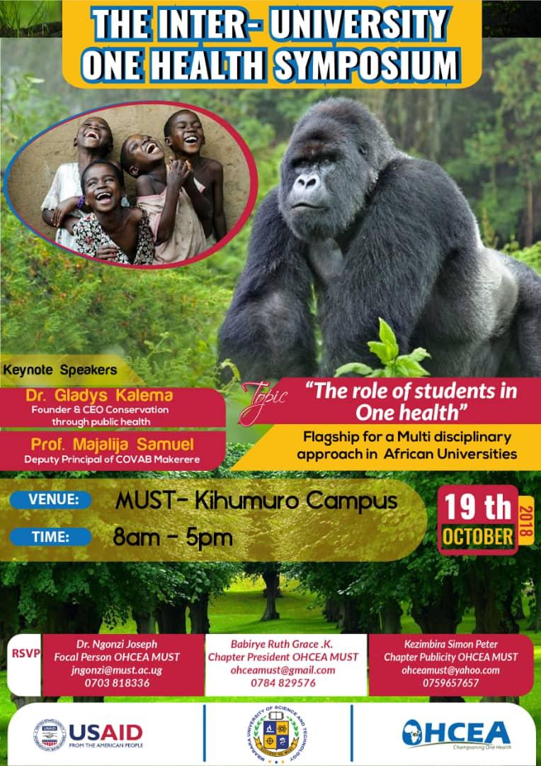One Health Students Symposium and Launch of OHCEA MUST Chapter Mbarara