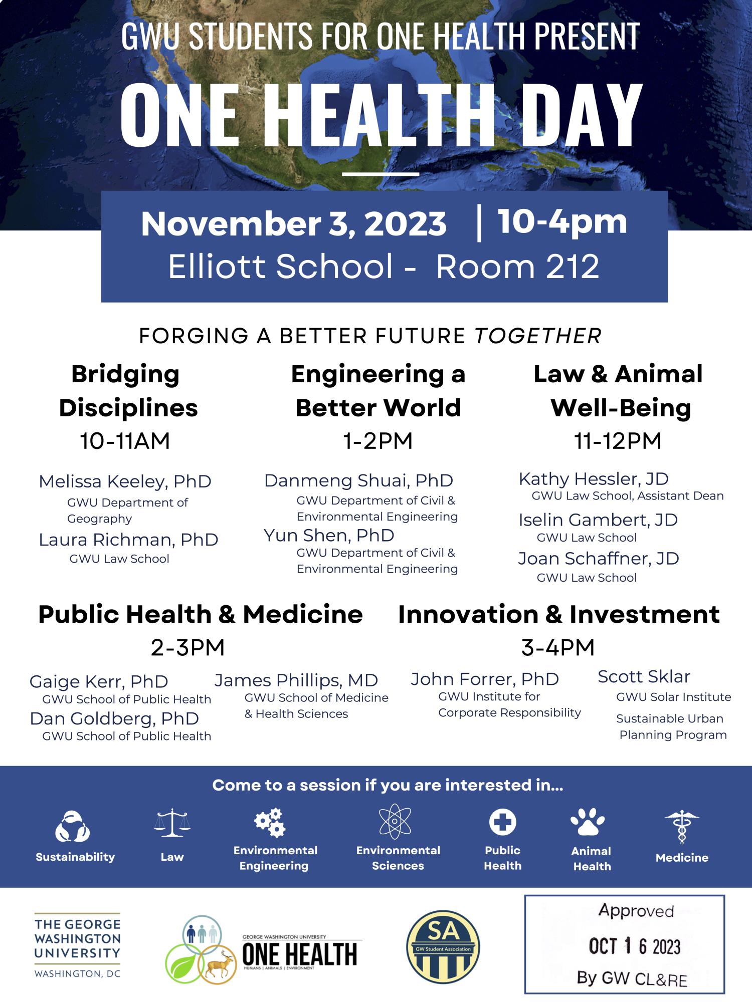 George Washington University Student One Health Day Event