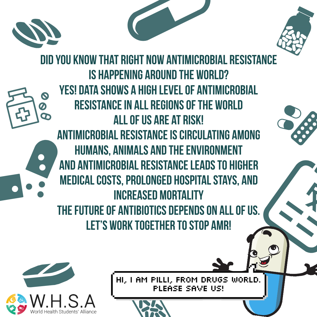 the international health students campaign on AMR for WAAW