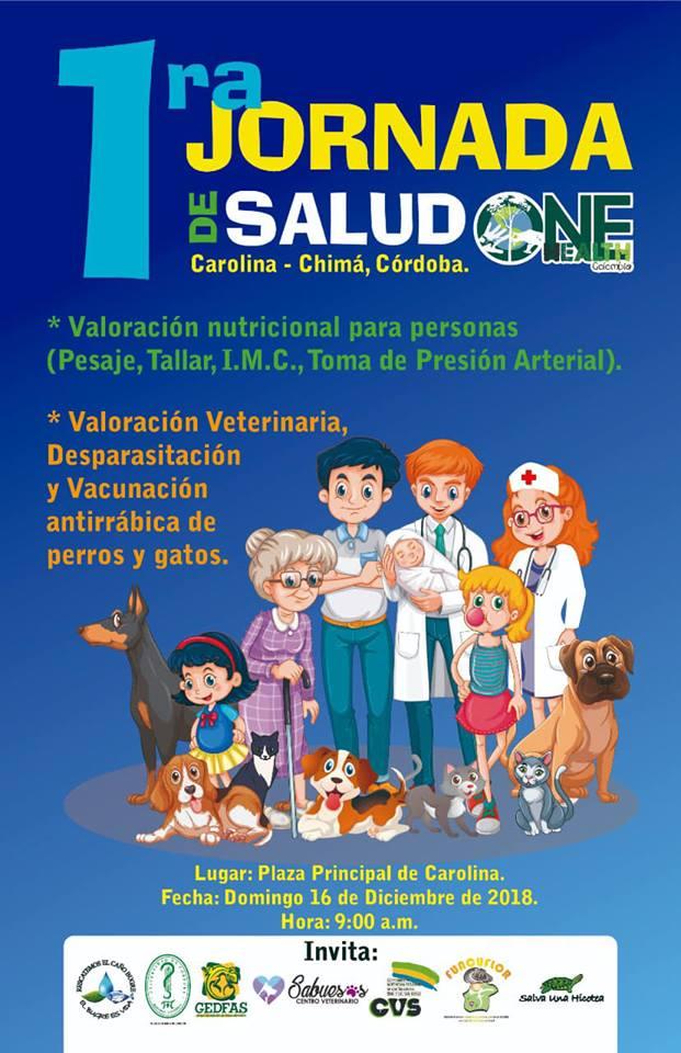 1ra Jornada de Salud. Carolina, Chimà. Córdoba One Health Colombia