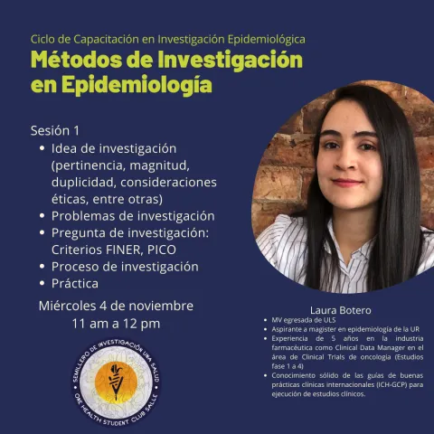 Epidemiological Research Training Cycle (One Health Day Salle 2020) Epidemiological Research Training Cycle (One Health Day Salle 2020)