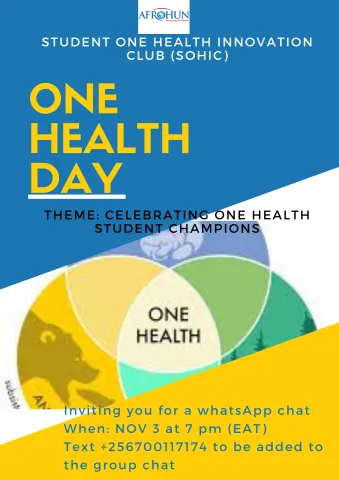 A whatsApp chat on the theme: " Celebrating One Health Student Champions" A whatsApp chat on the theme: " Celebrating One Health Student Champions"