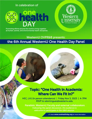 6th Annual WesternU One Health Day Panel - One Health in Academia: how can we fit in? 6th Annual WesternU One Health Day Panel - One Health in Academia: how can we fit in?