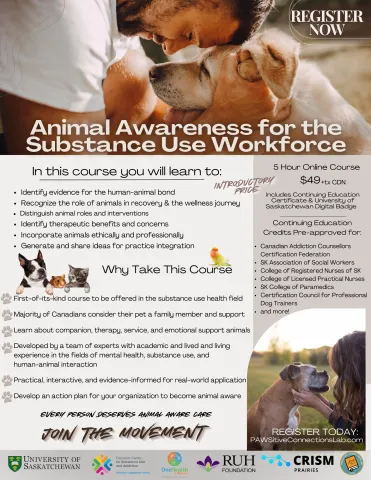 Animal Awareness for the Substance Use and Allied Workforce Animal Awareness for the Substance Use and Allied Workforce