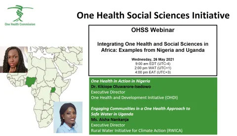 OHSS Webinar - Integrating OH and Social Sciences in Africa: Examples from Nigeria and Uganda      OHSS Webinar - Integrating OH and Social Sciences in Africa: Examples from Nigeria and Uganda
