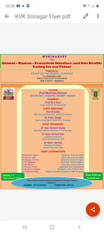 Animal-Human-Ecosystem Interface and one Health: Caring for our future  Animal-Human-Ecosystem Interface and one Health: Caring for our future