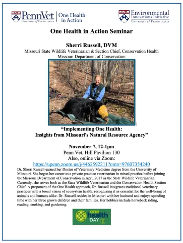 One Health in Action Seminar One Health in Action Seminar