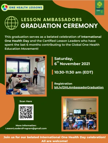 One Health Lessons- Lesson Ambassadors' Graduation Ceremony One Health Lessons- Lesson Ambassadors' Graduation Ceremony