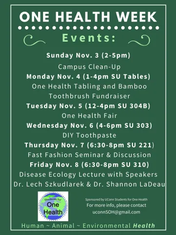 UConn One Health Week UConn One Health Week
